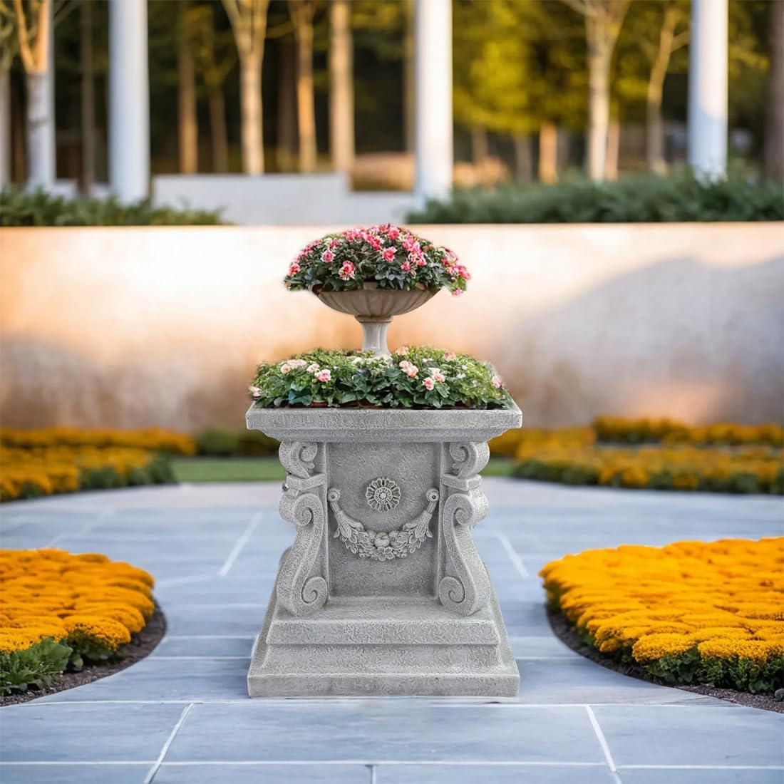 Resin Garden Statue Pedestal Plinth Base