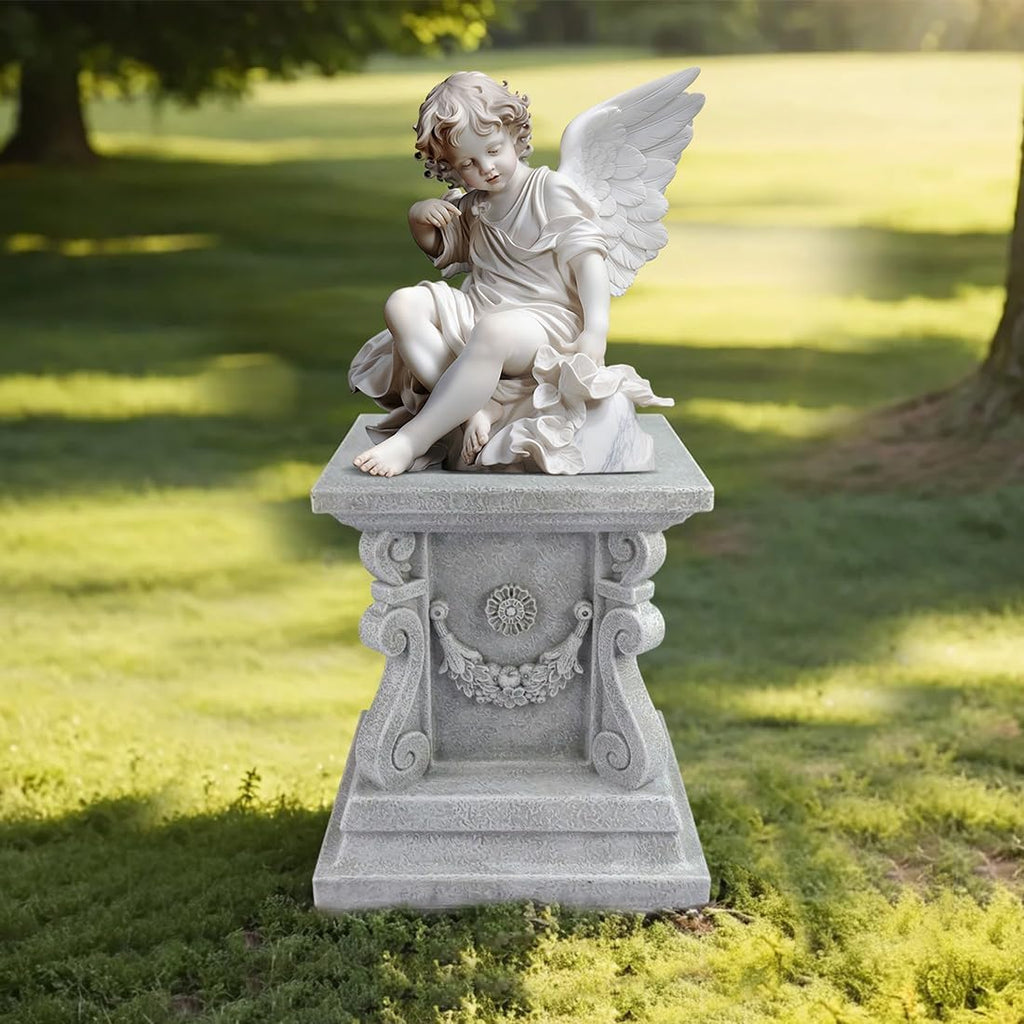 Resin Garden Statue Pedestal Plinth Base
