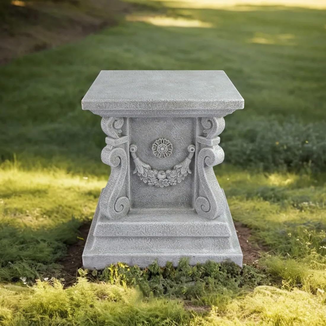 Resin Garden Statue Pedestal Plinth Base