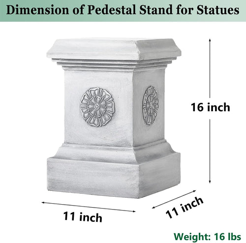 16" Magnesium Oxide Garden Pedestal Stand