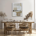 36x48 Inch Neutral Hand-Painted Abstract Canvas Wall Art
