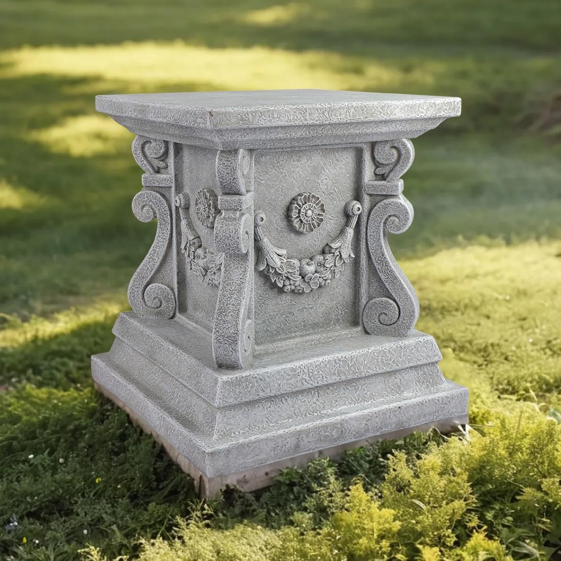 Resin Garden Statue Pedestal Plinth Base