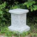 12.6" Resin Garden Statue Pedestal Plinth Base