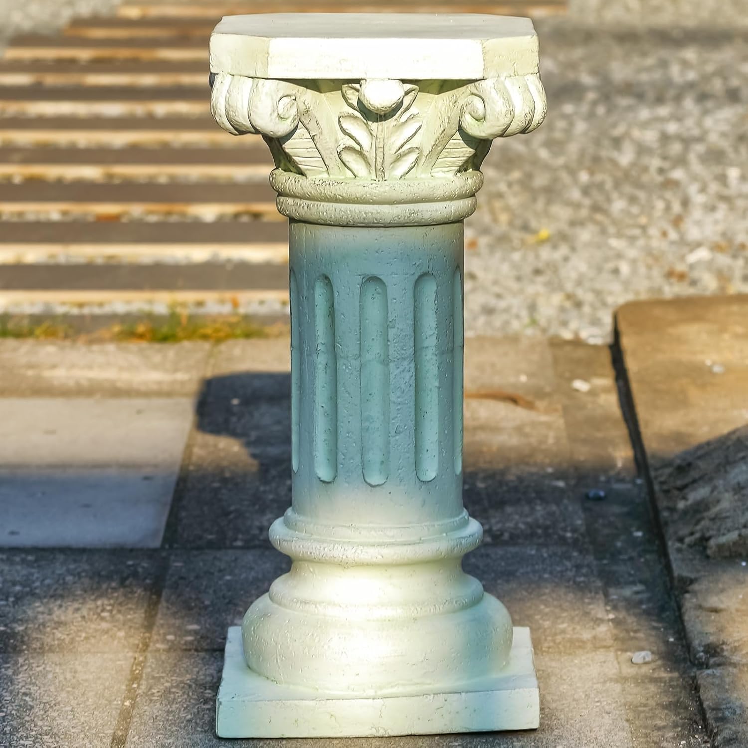 26" Magnesium Oxide Roman Column Pedestal Stand