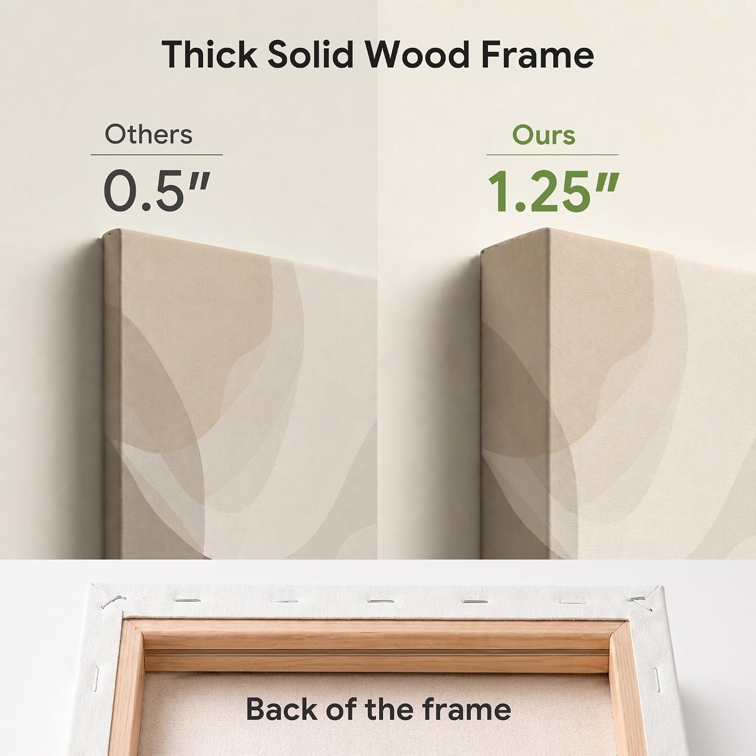 16x20 Inch Earth Tone Abstract Canvas Wall Art