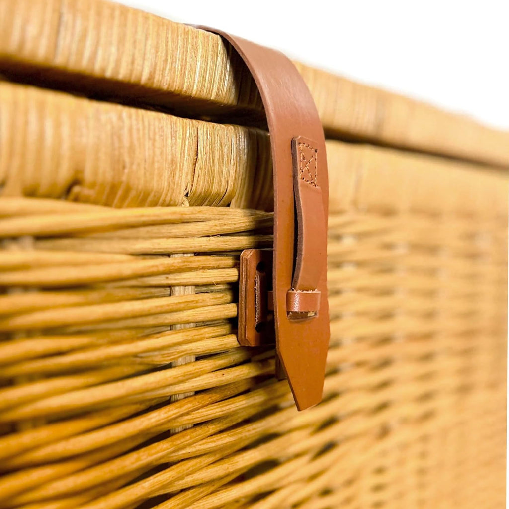 Large Sandstone Rattan Wicker Storage Trunk