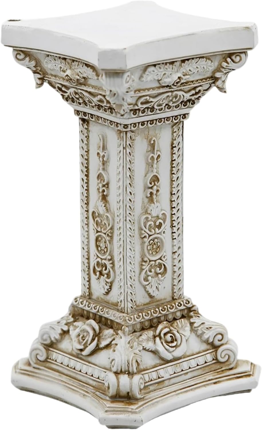 Carved Resin Roman Column Pedestal Stand