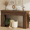 54" Rustic Brown Farmhouse Entryway Console Table