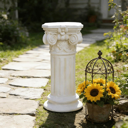 16" Corinthian Resin Roman Column Pedestal Stand