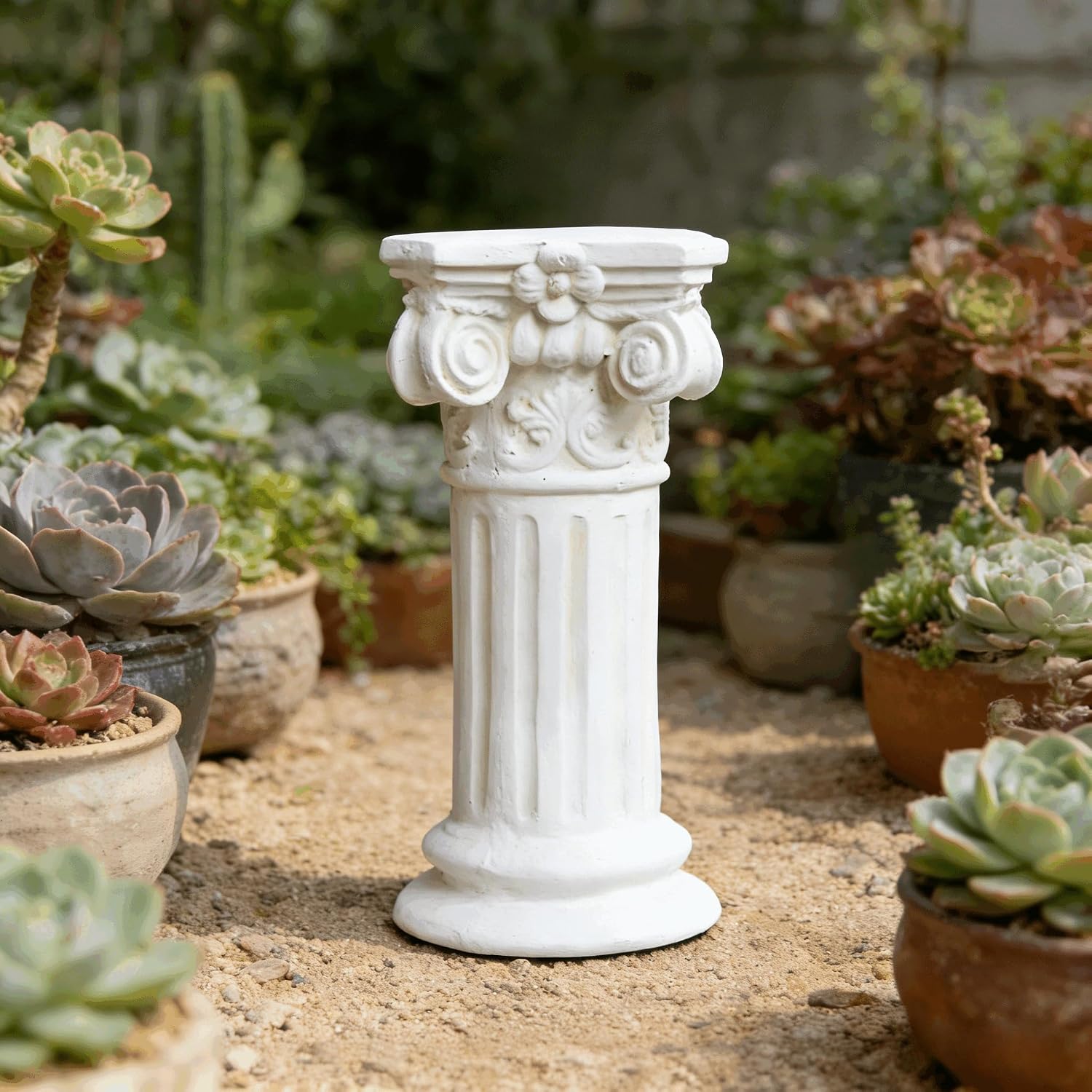 16" Corinthian Resin Roman Column Pedestal Stand