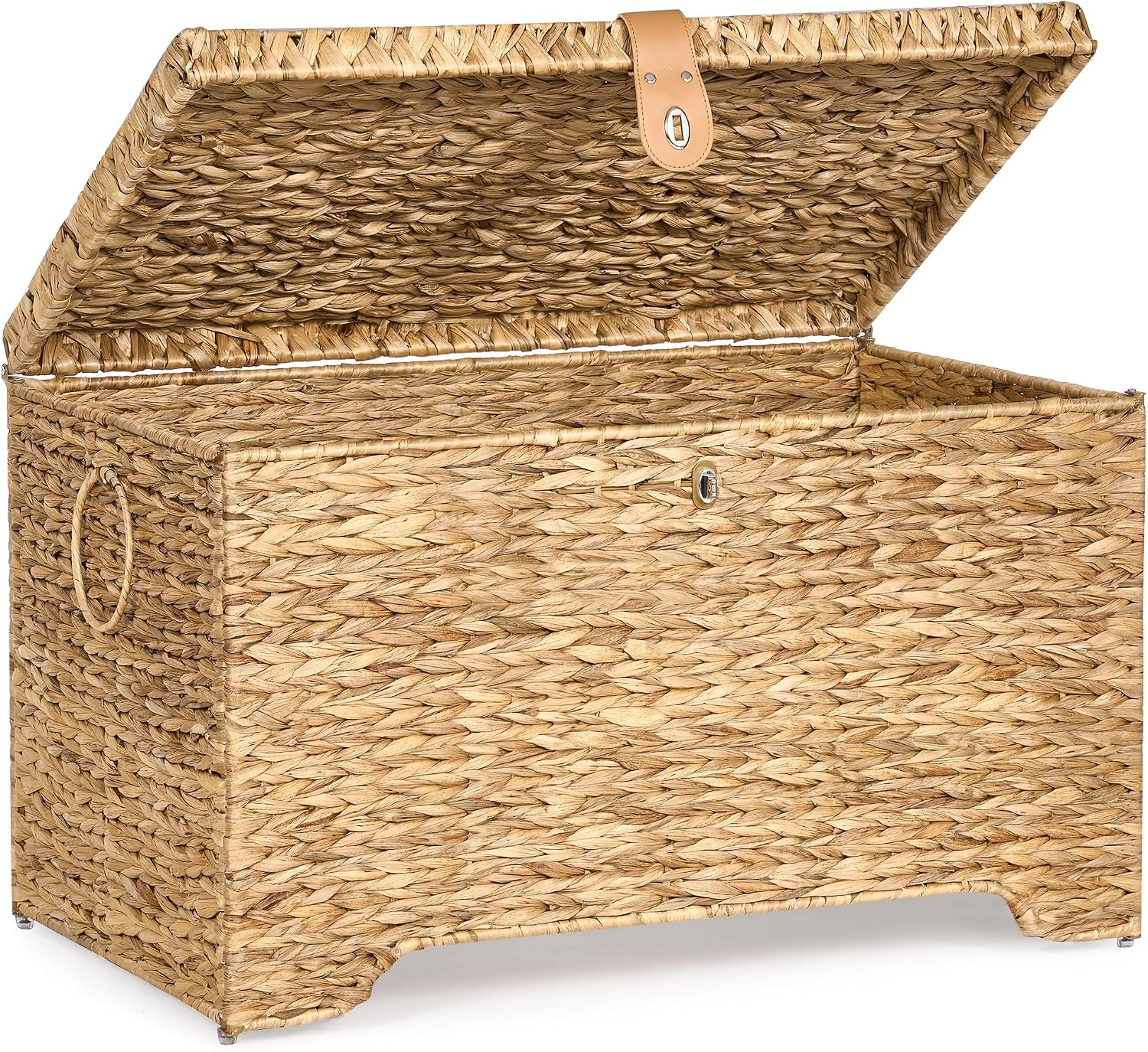 165L Water Hyacinth Storage Trunk With Lid