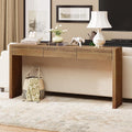 63" Reclaimed Wood Console Table With 3 Drawers