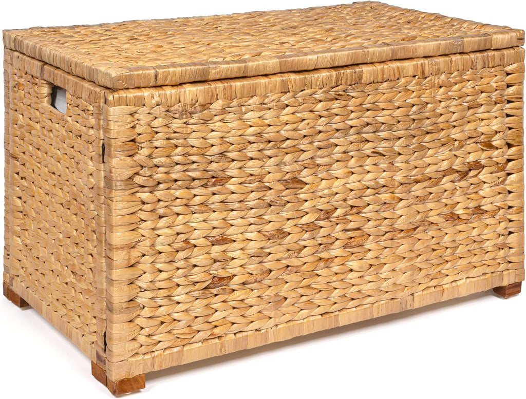 30" Water Hyacinth Foldable Storage Trunk